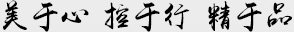 美于心，控于行，精于品